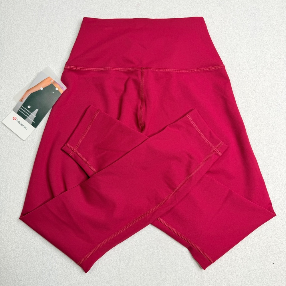 ✨NWT•Lululemon Wunder Train Contour Fit High-Rise Tight 25"•Ruby Red❤️💕 - Picture 8 of 14